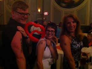 Sporting our WDS 2012 tattoos at the closing festivities IMG 1427 300x224 Acceleration, Re entry and the Ever Rising Bar